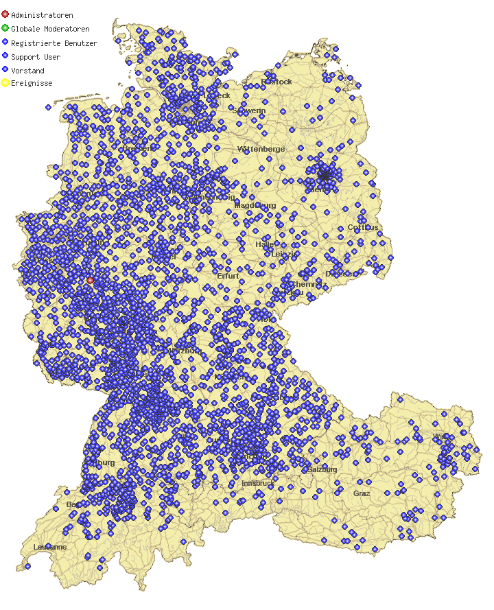 Unsere User in der Übersicht